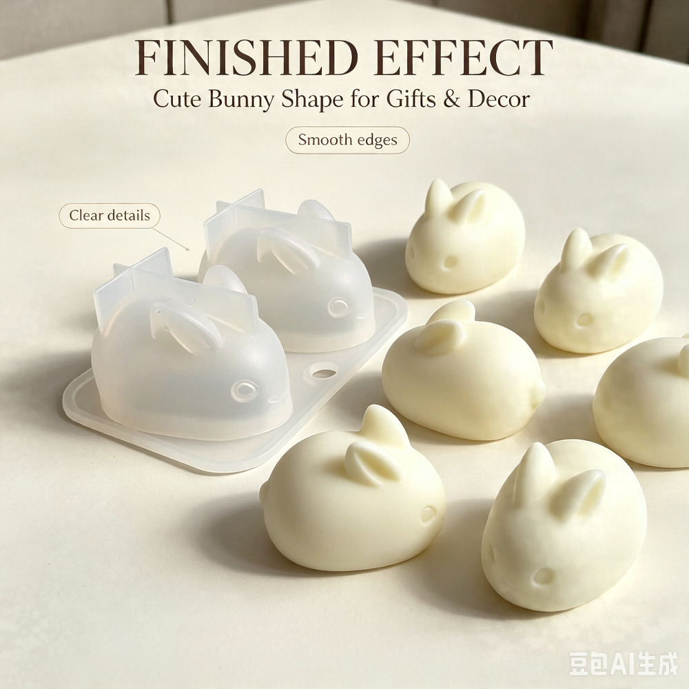 Soap Making Instructions - Molde de Silicone 3D Mini Coelho