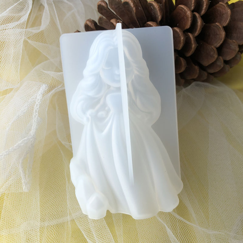 Soap Making Ins - 3d bonito princesa silicone vela molde
