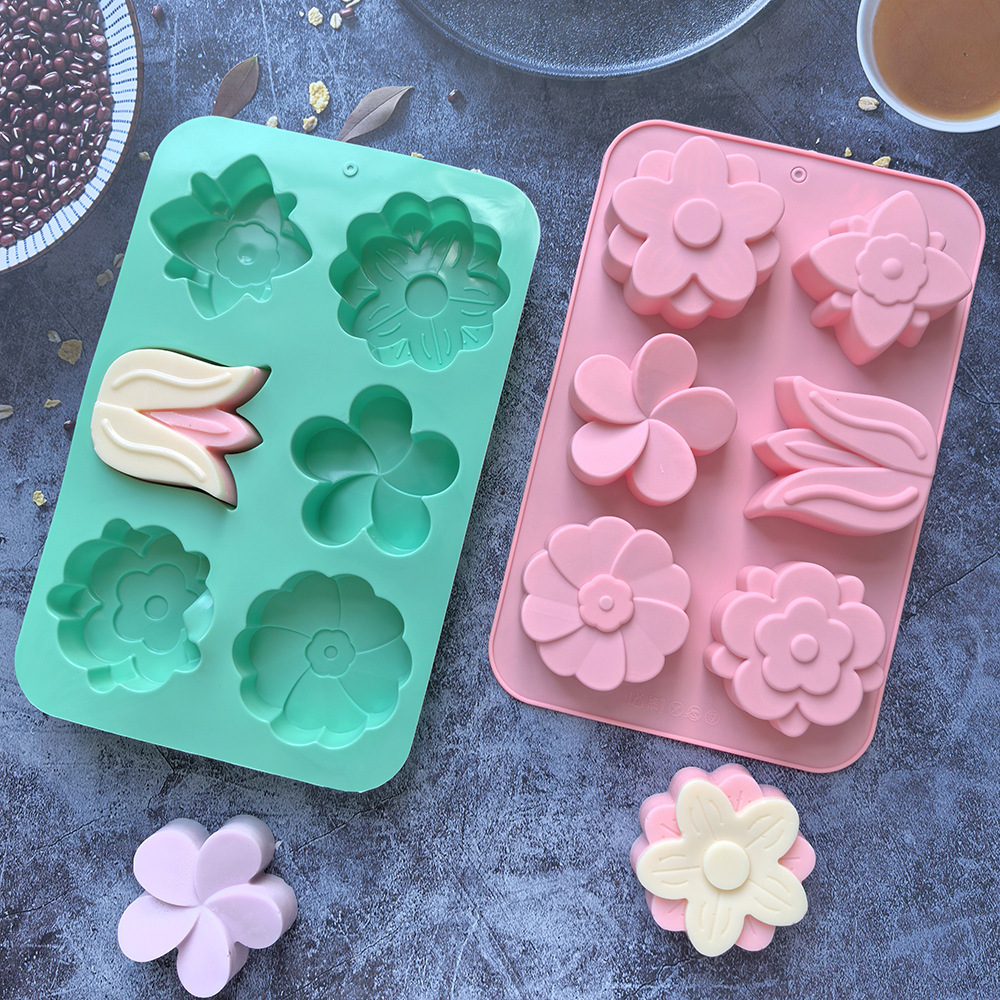 Soap Making Kit For Beginners - Moldes de Silicone para Flores, Diferentes