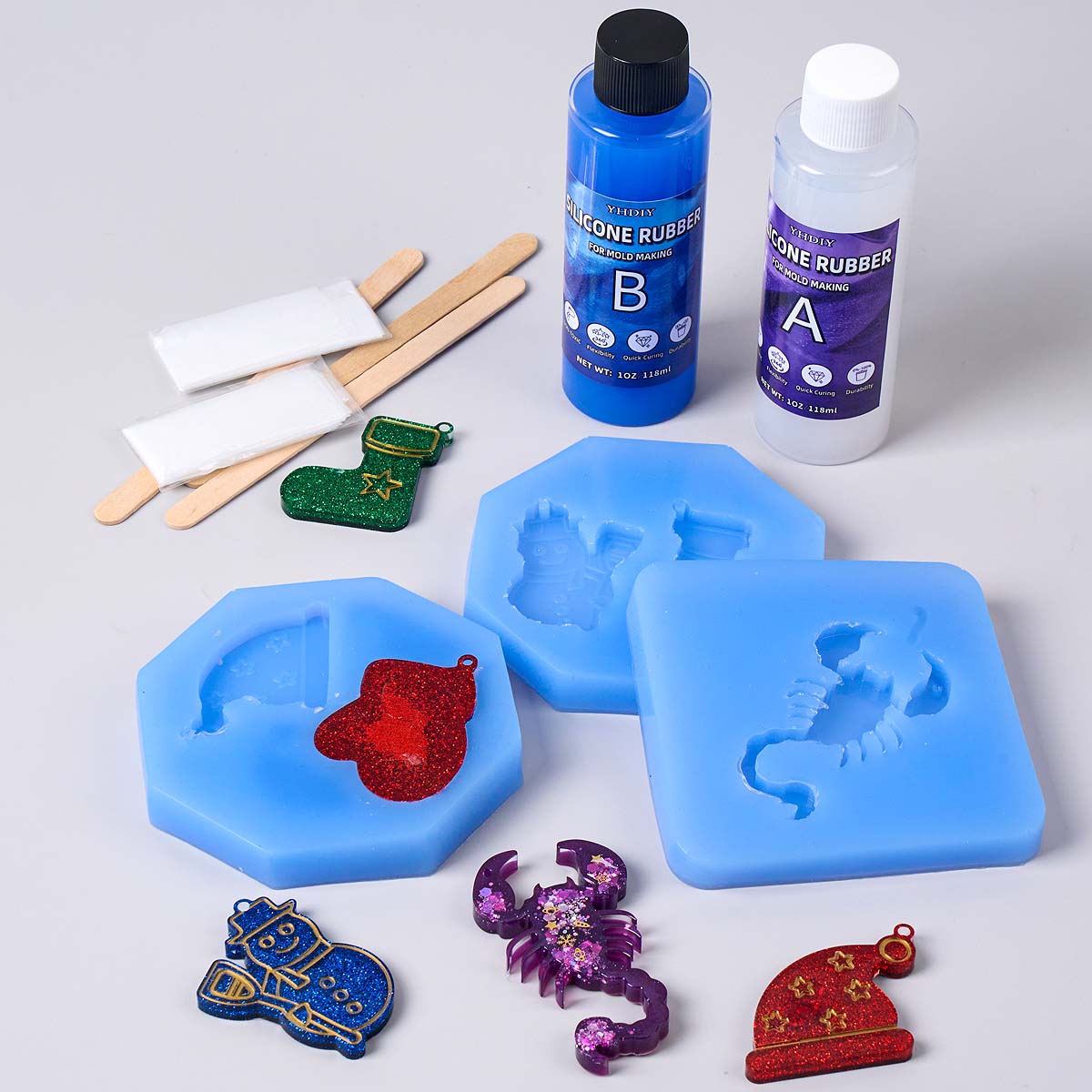 Kit de Moldes de Silicone de 1 - Soap Making Diy Kit avaliação e preço
