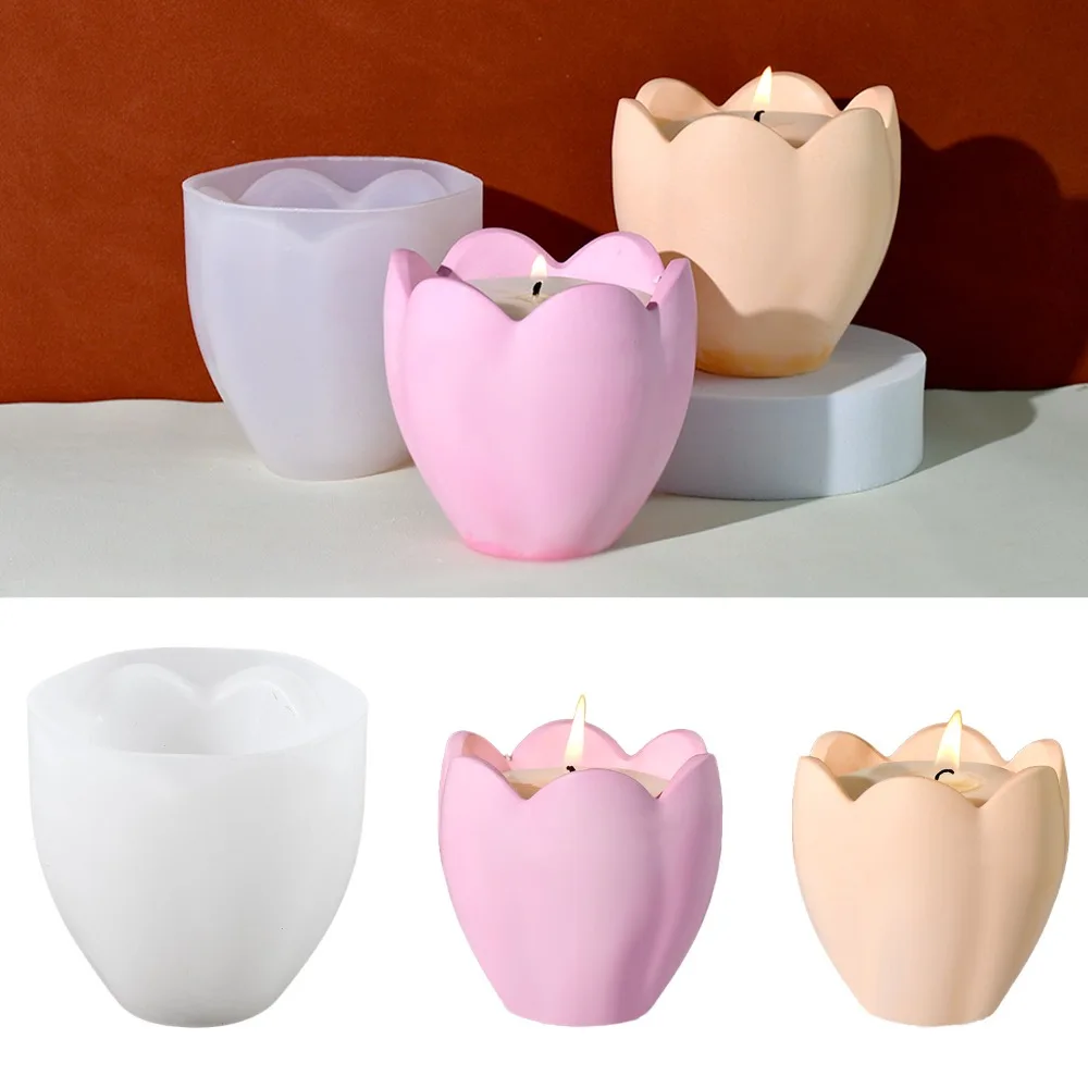 Suporte de vela de tulipa, mol - Soap Making Gifts avaliação e preço