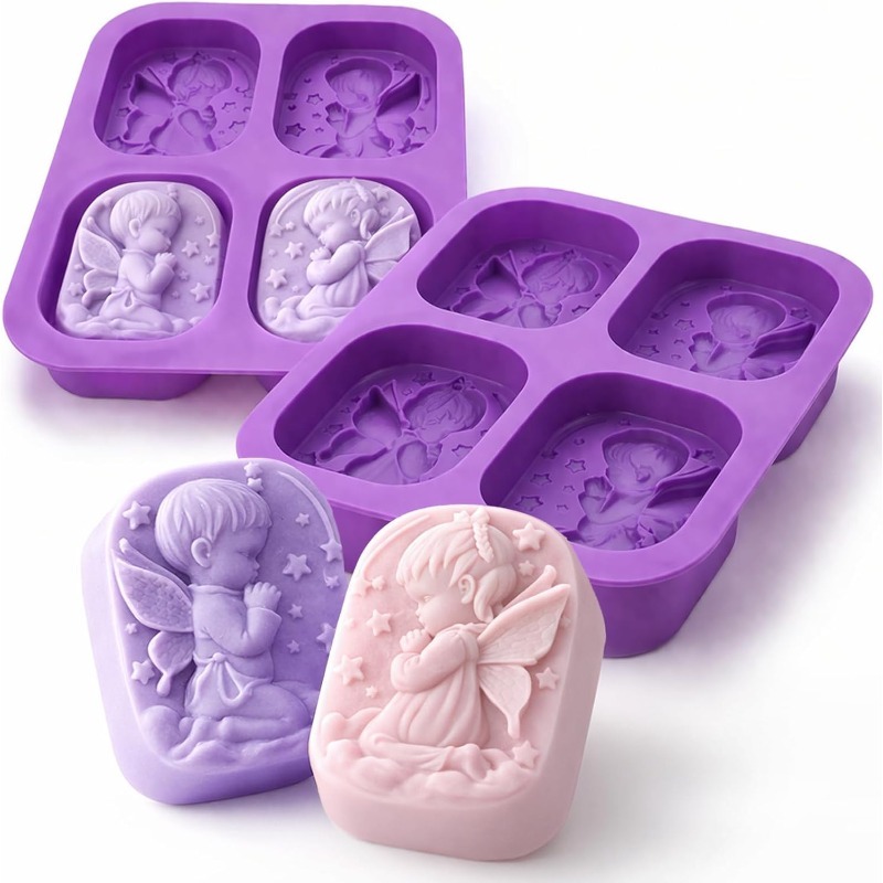 Molde de Silicone Anjo para Fa - Soap Making Kit For Beginners avaliação e preço